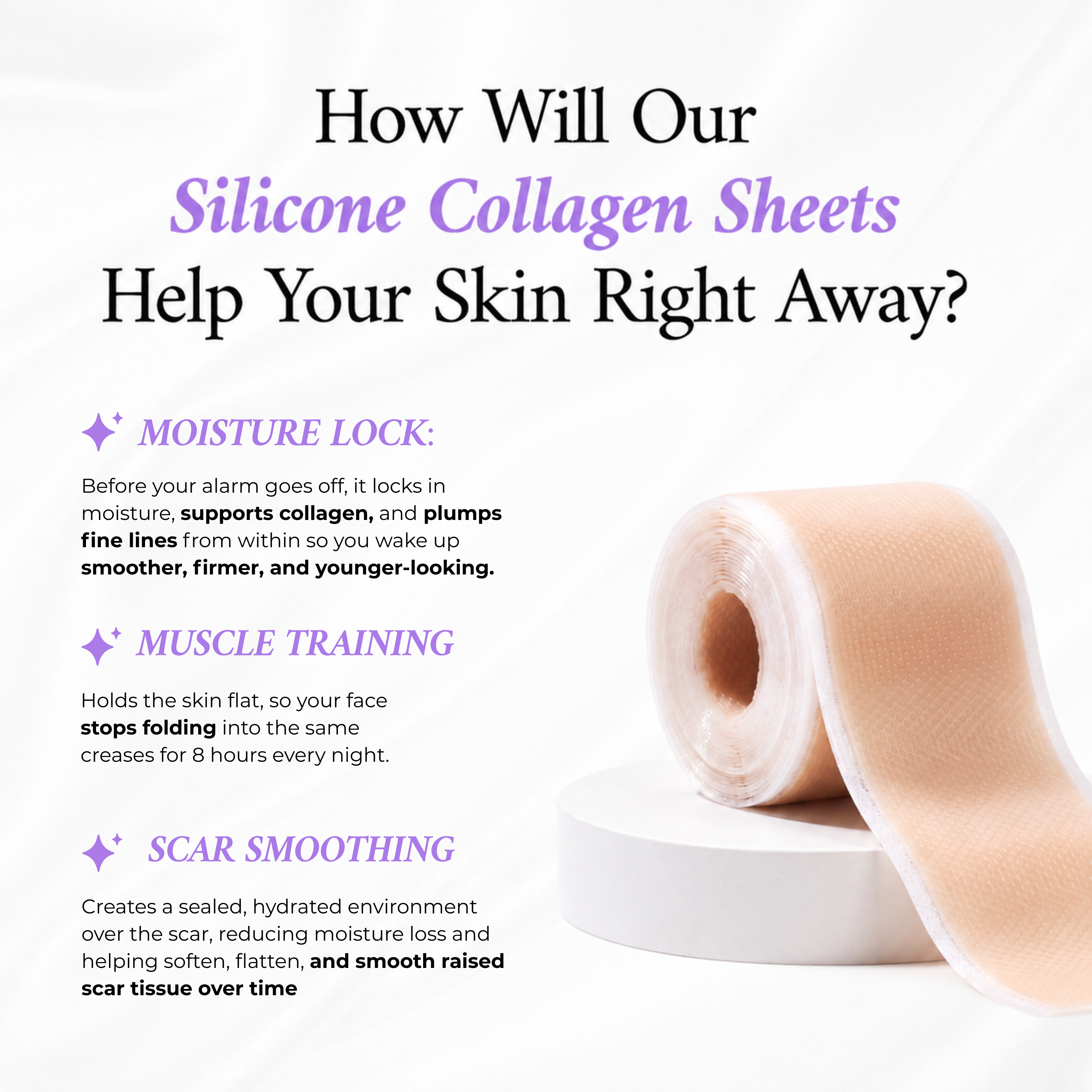 Age-Defying Silicone   Collagen Sheets